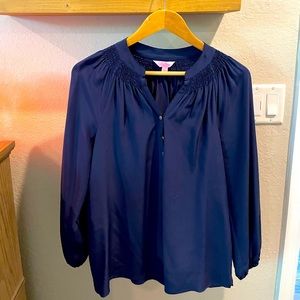 Lilly Pulitzer silk Elsa top